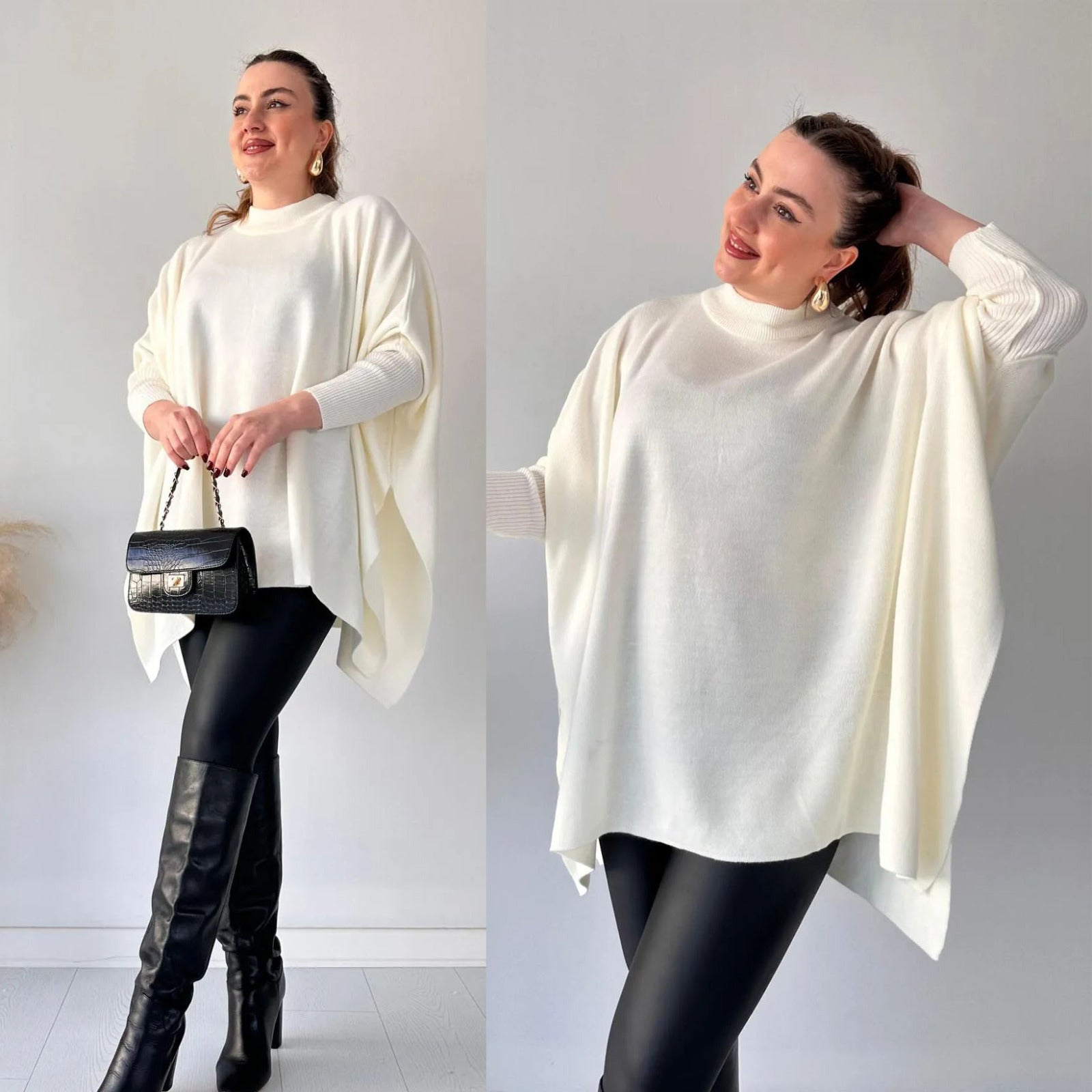 Stylish Turkish Winter Ponchos For Her.
