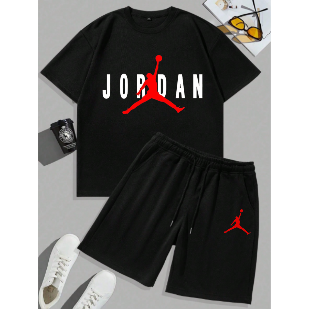The JR One Color T-Shirt and Short 2piece Set.