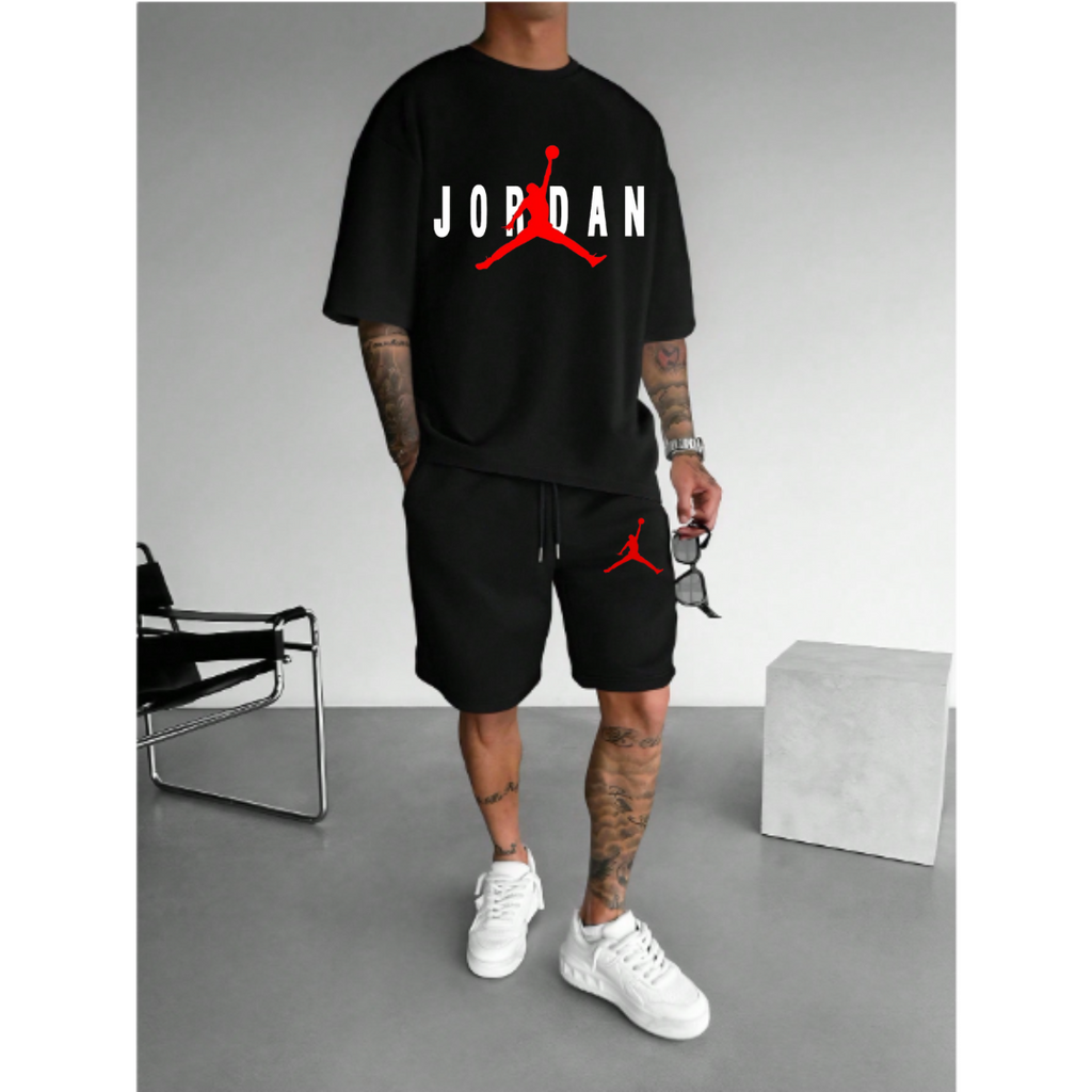 The JR One Color T-Shirt and Short 2piece Set.