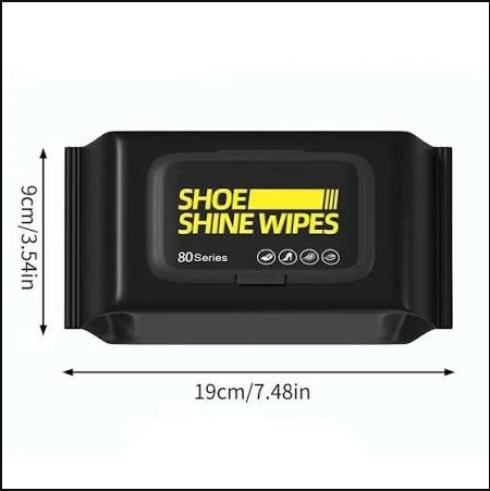 Instant Shoe Cleaner & Shine Wipes (80 Pcs) – Buy 1 Box, Get 1 Free