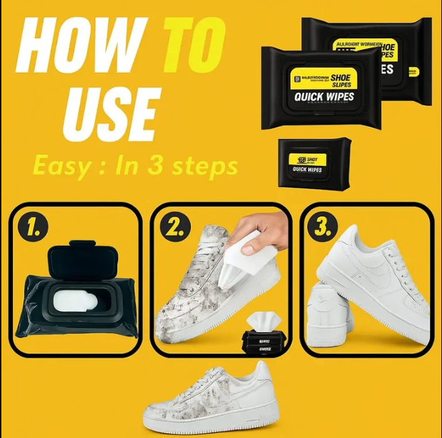 Instant Shoe Cleaner & Shine Wipes (80 Pcs) – Buy 1 Box, Get 1 Free