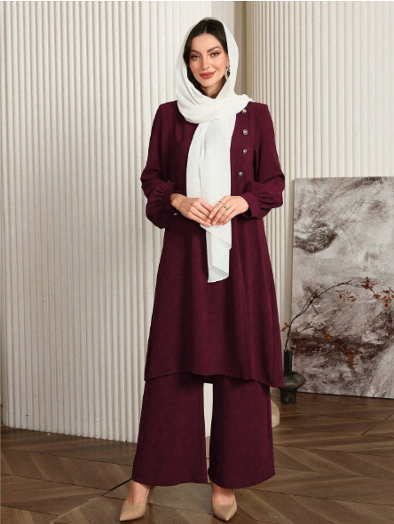 Long Gorgeous Co Ord Set For Her.